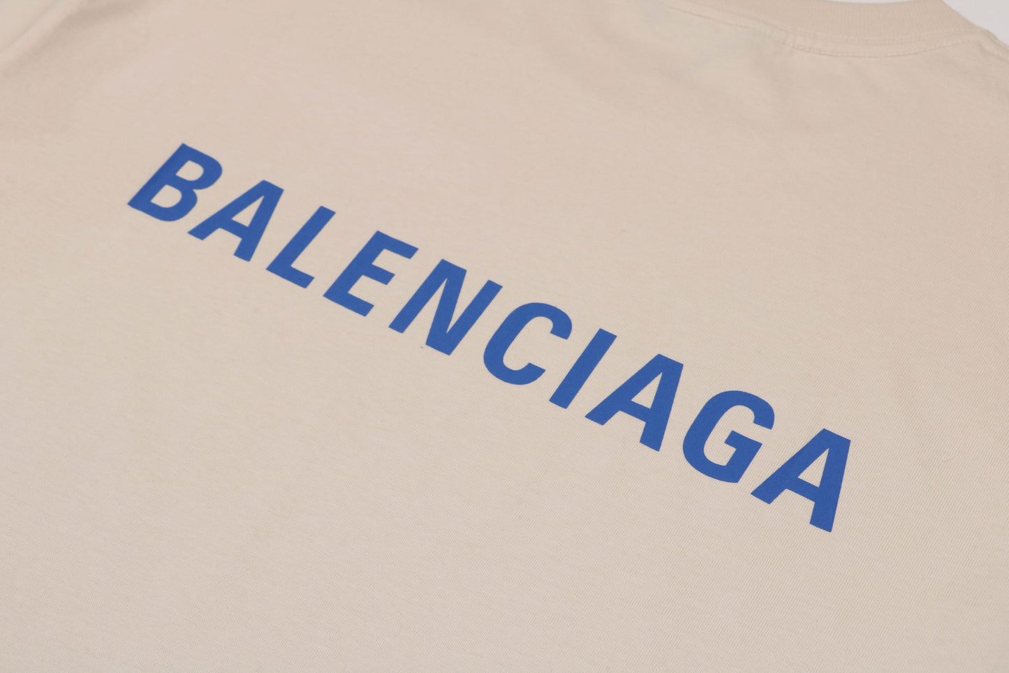 Balenci Logo T-Shirt Beige