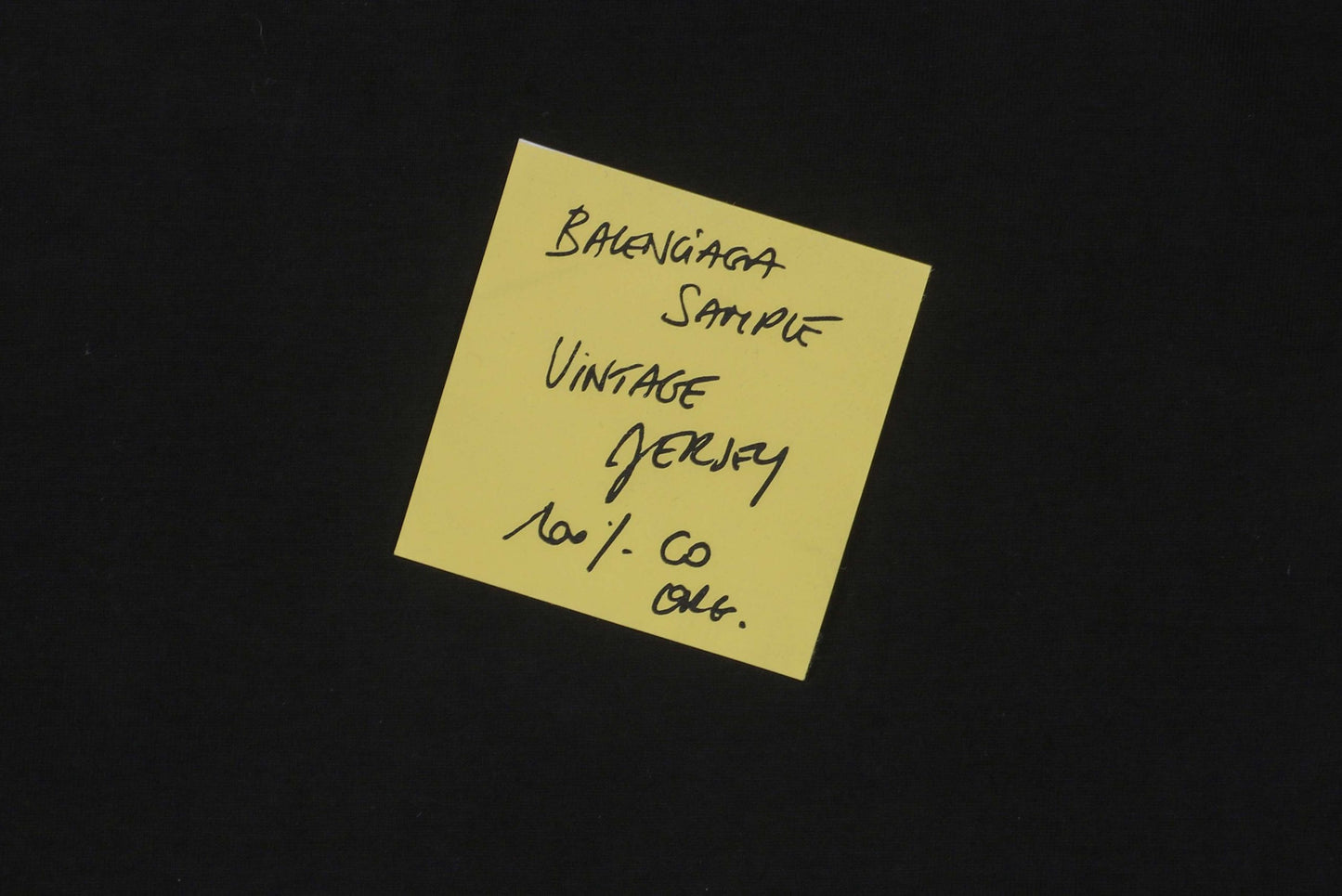 Balenci Sticky Note T-Shirt Black