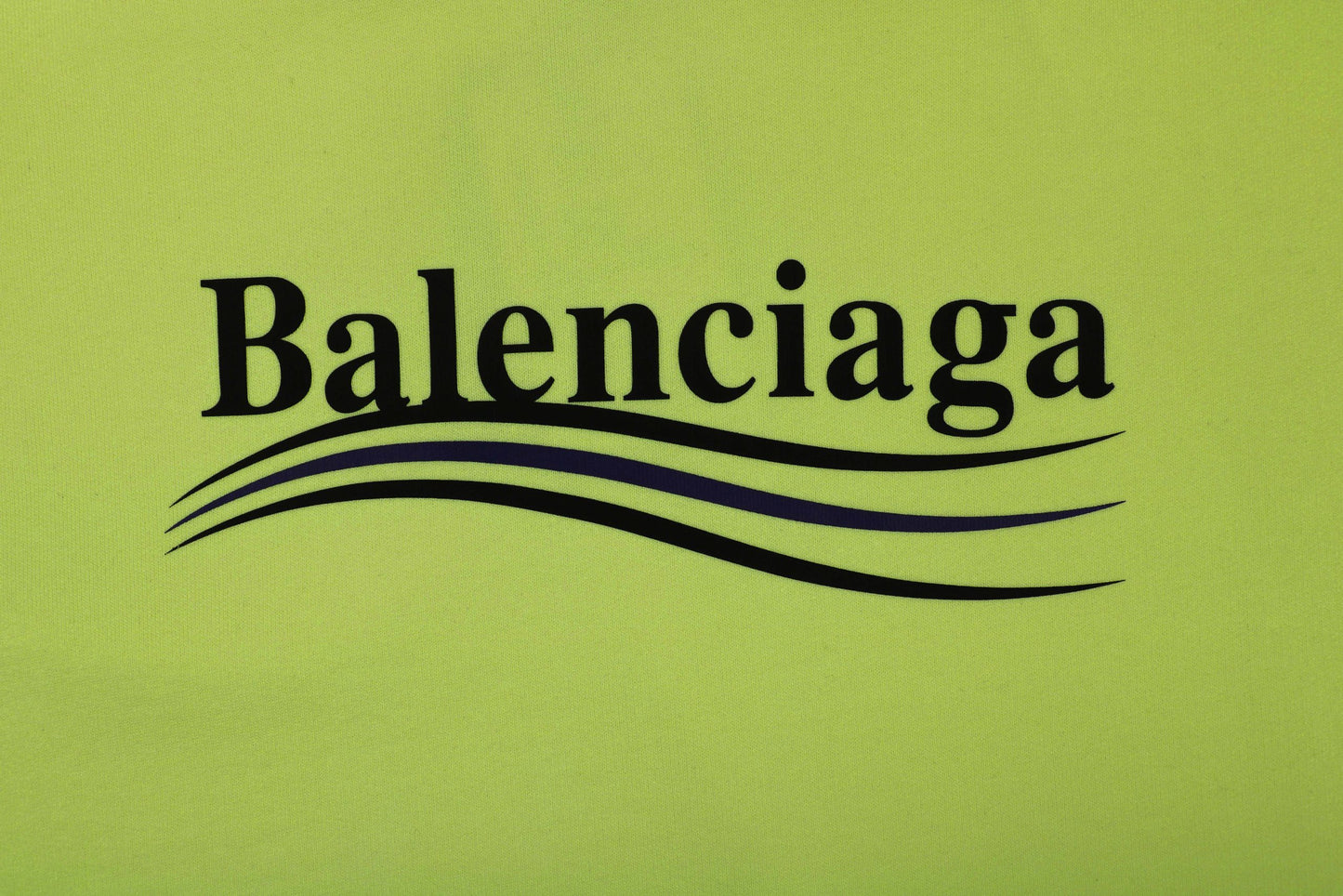 Balenci Political Campaign Hoodie Neon Green