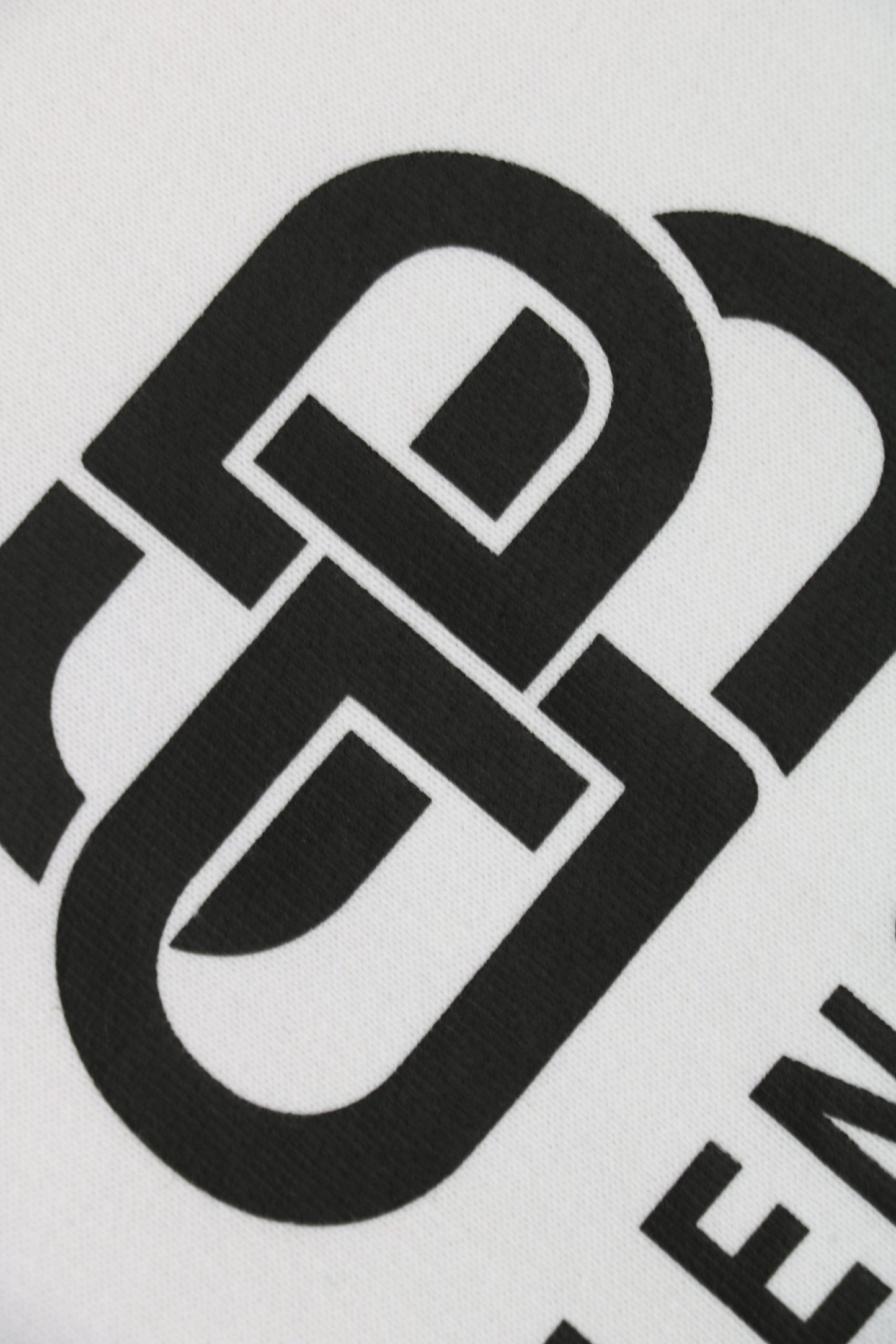 Balenci BB Logo Hoodie White