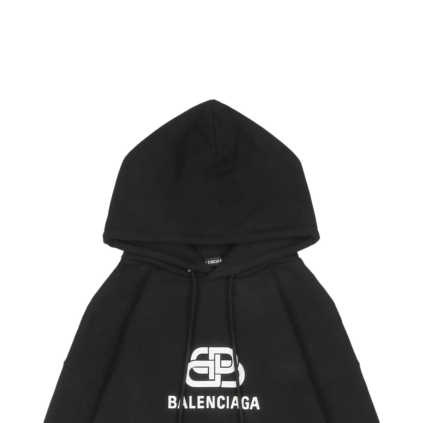 Balenci Black BB Logo Hoodie