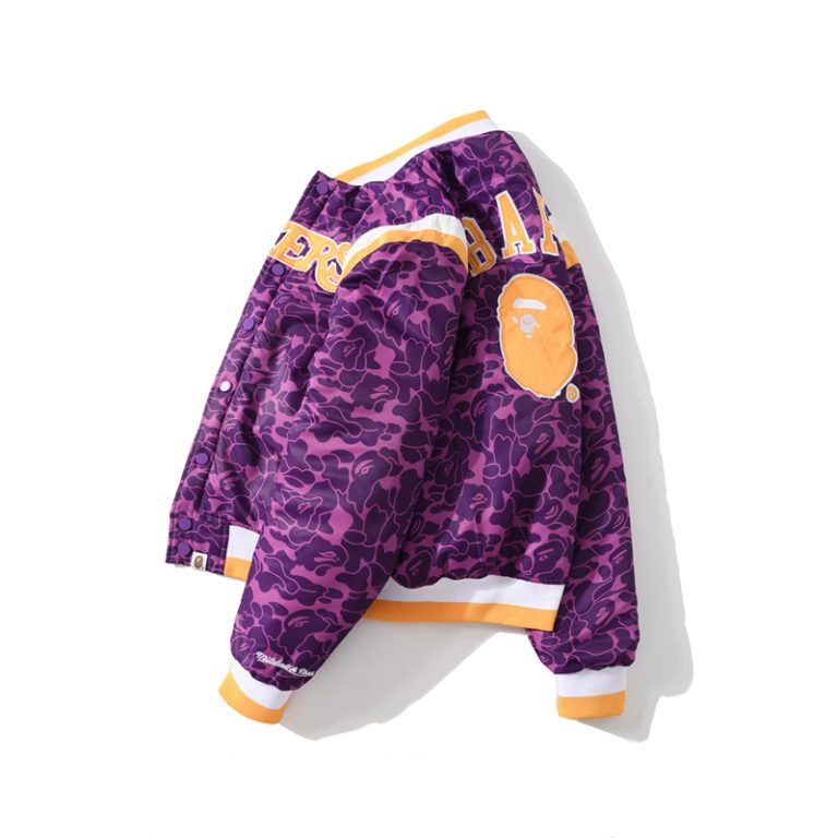 Bape Purple Baseball Jacket