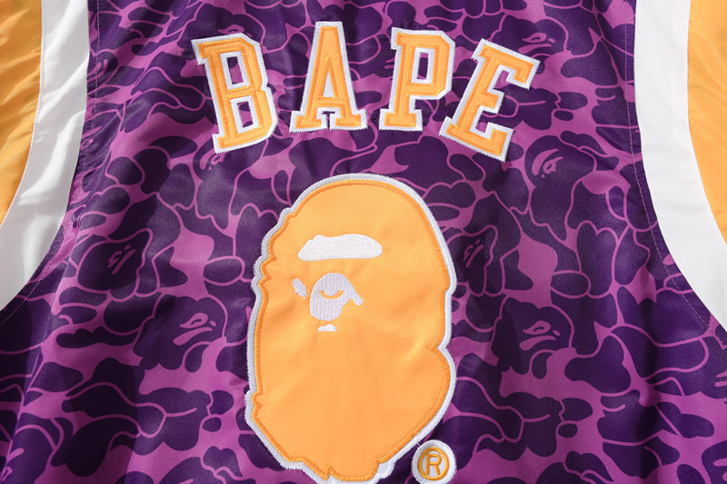 Bape Purple Baseball Jacket