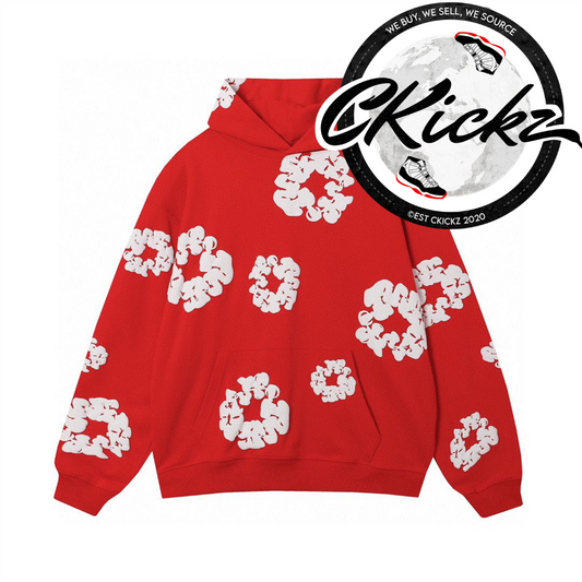 Cotton Wreath Tracksuit Red