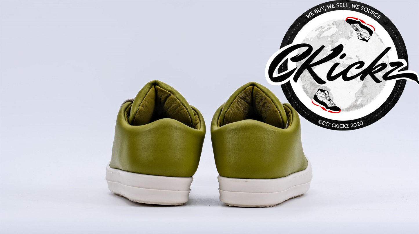 Vintage Green Low Cut Trainers