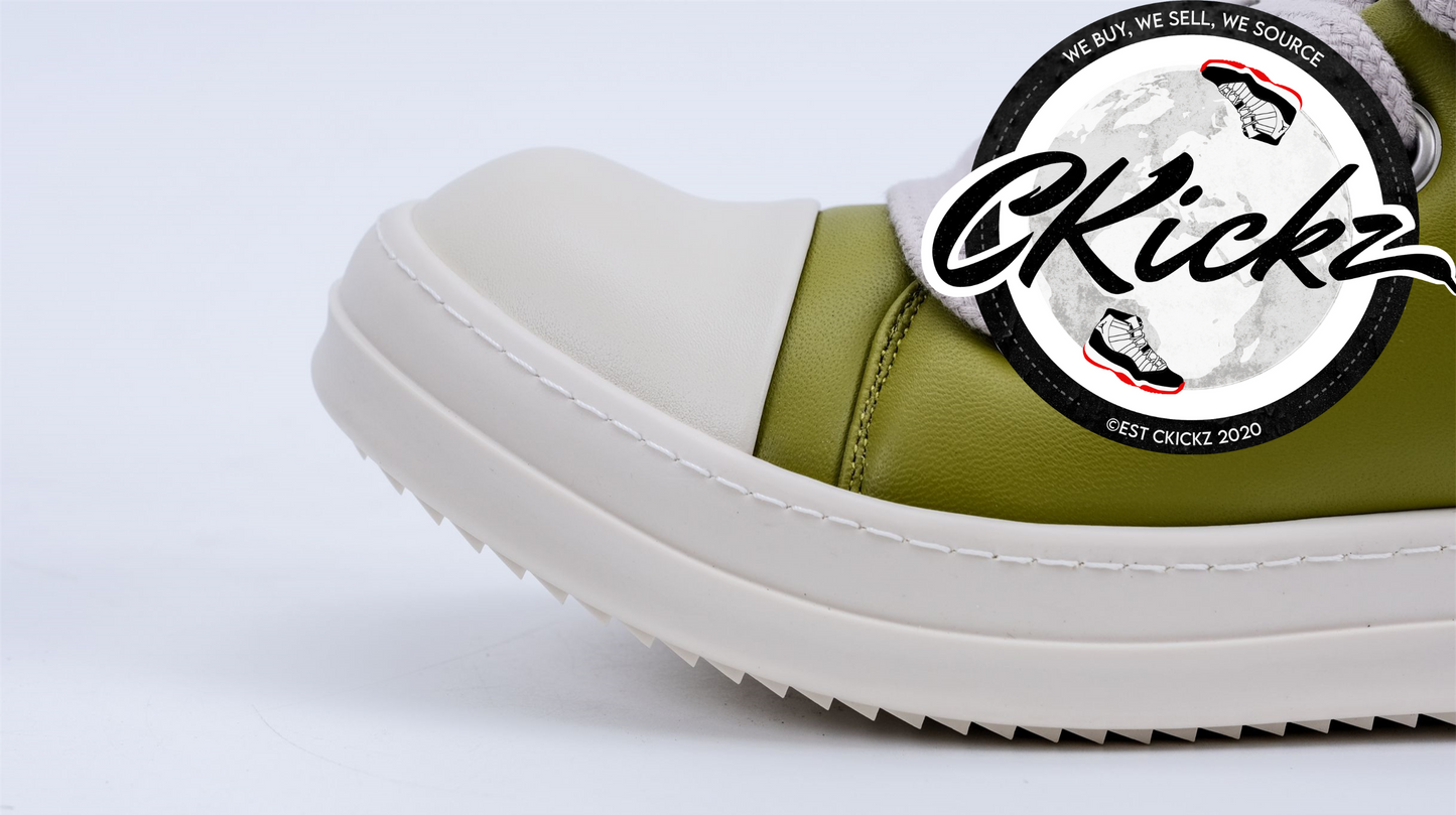 Vintage Green Low Cut Trainers