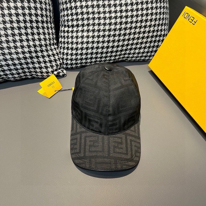 Twin F Jacquard Fabric Baseball Cap