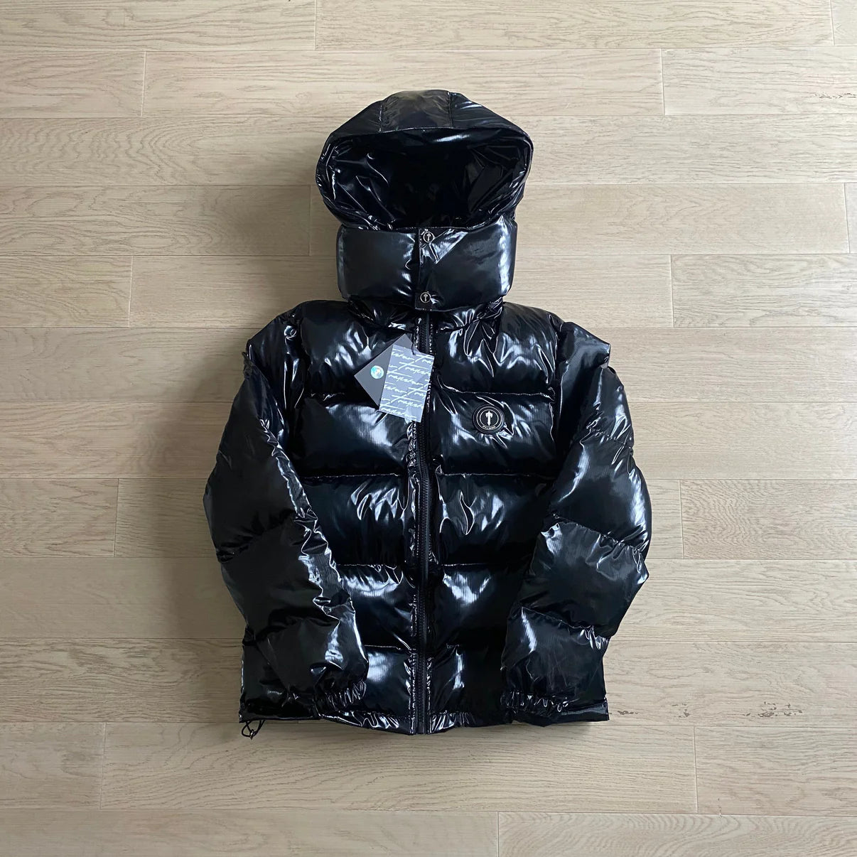 TS Shiny Black Irongate Jacket Detachable Hood