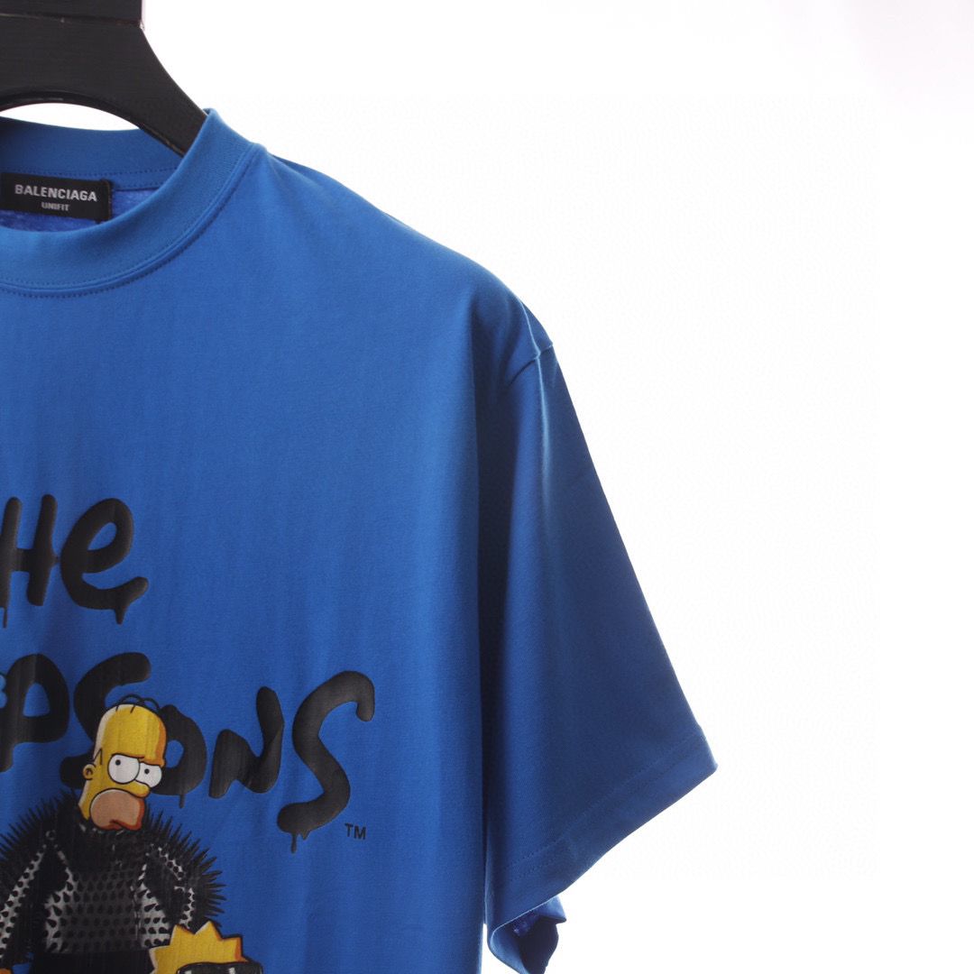 Balenci Simpson T-Shirt Blue