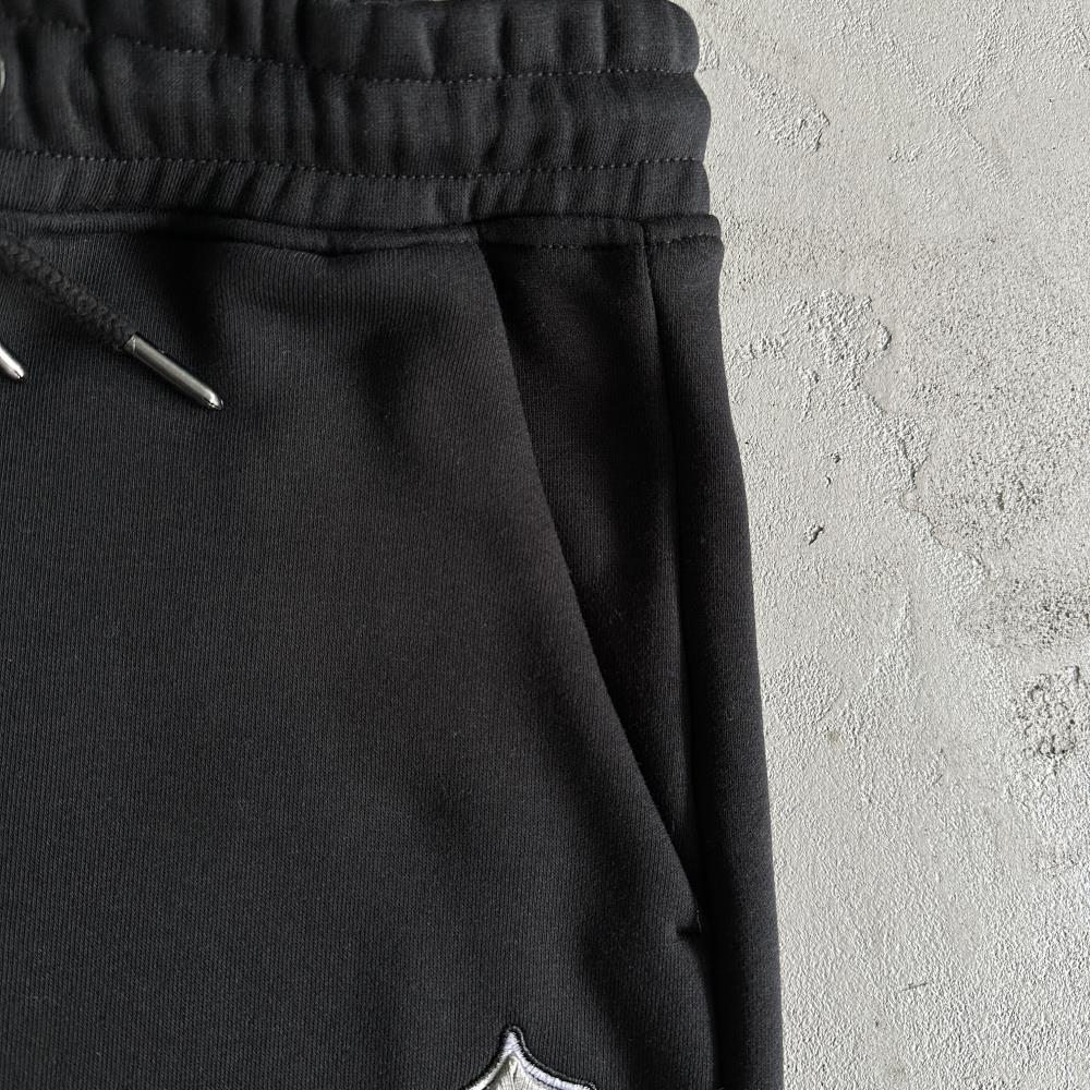 TS V Stripe Hoodie Tracksuit Black