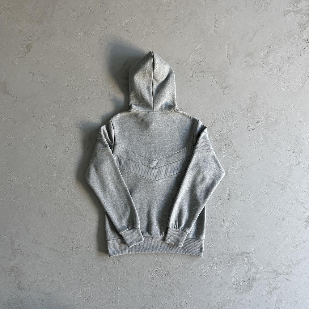 TS V Stripe Hoodie Tracksuit Grey