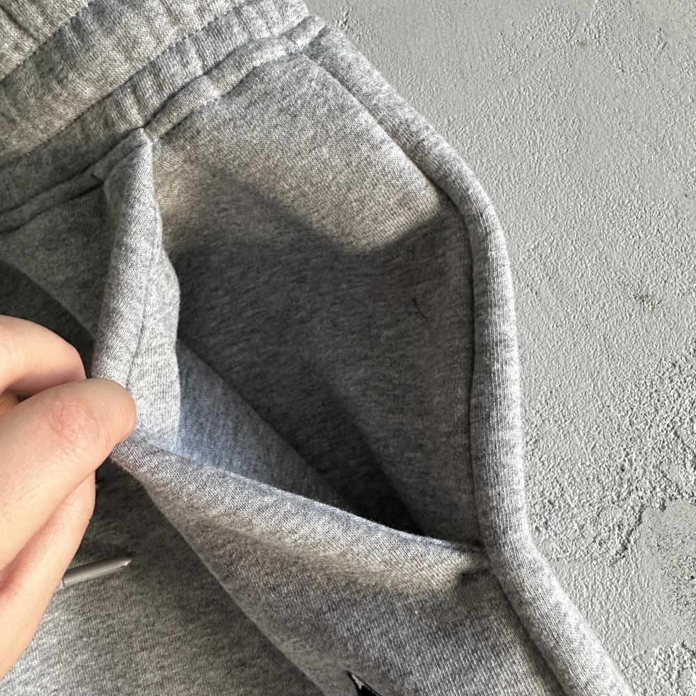 TS V Stripe Hoodie Tracksuit Grey