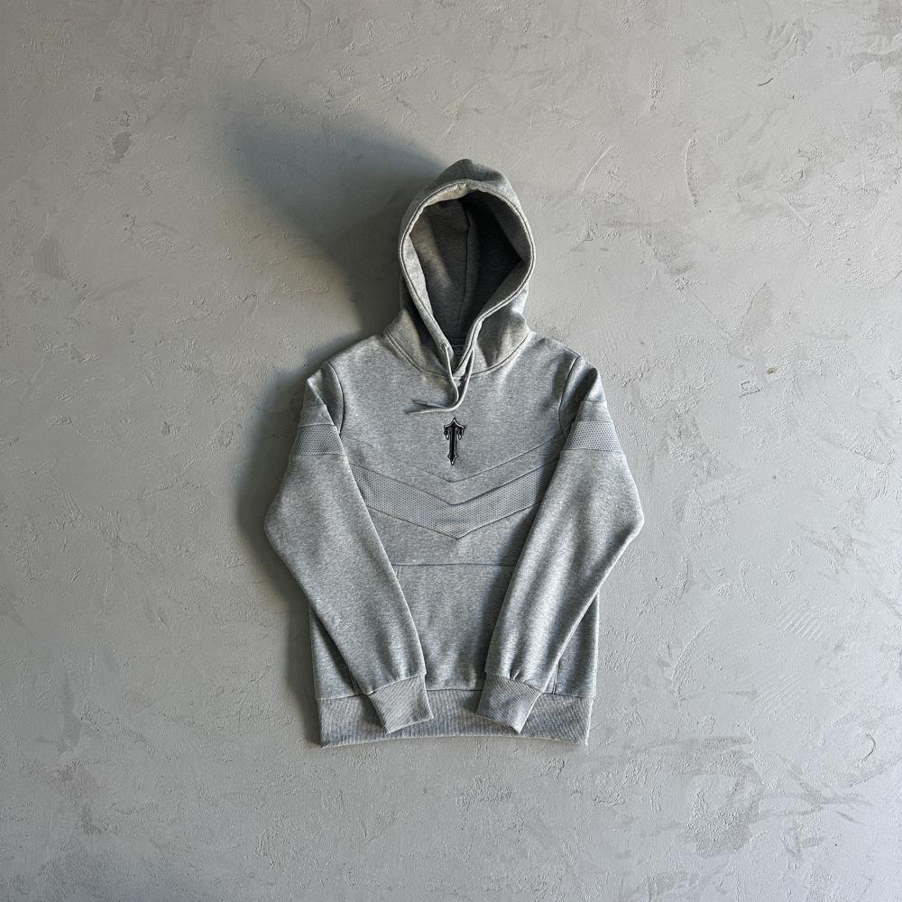 TS V Stripe Hoodie Tracksuit Grey