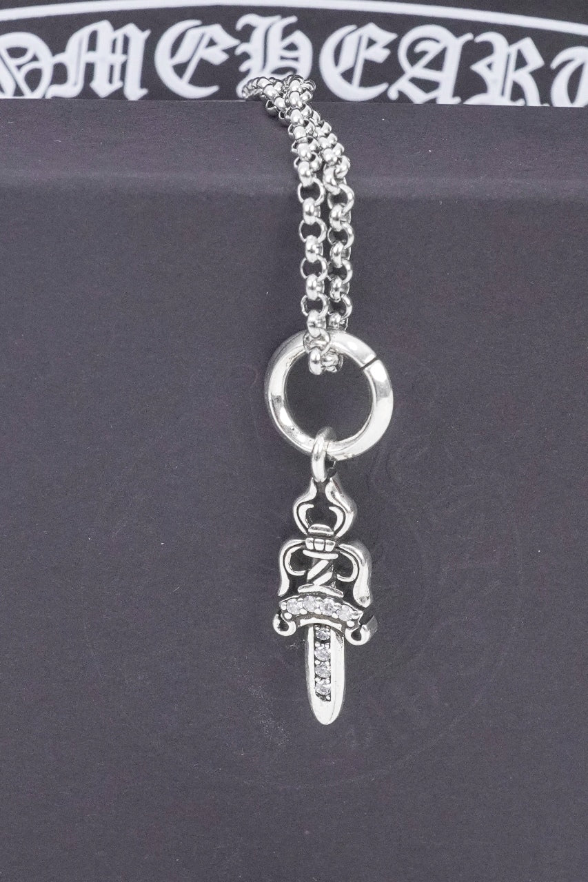 Silver Cross Pendant Chain