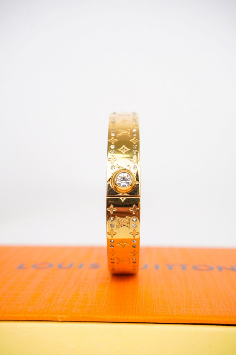 Gold Patterned Bangle