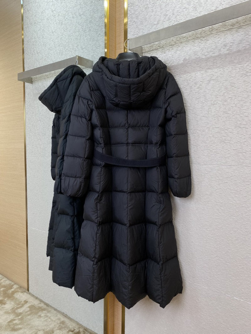 Monc Long Down Jacket Black (W)