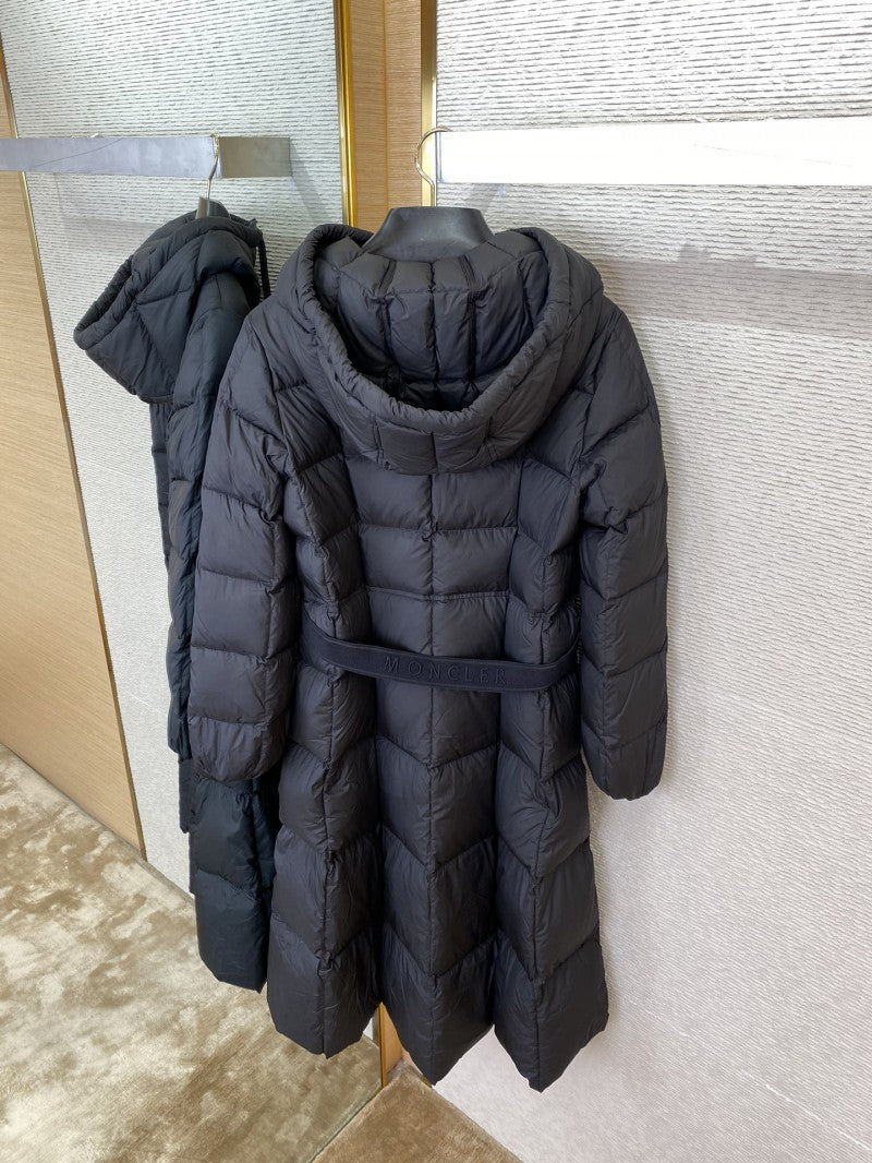 Monc Long Down Jacket Black (W)