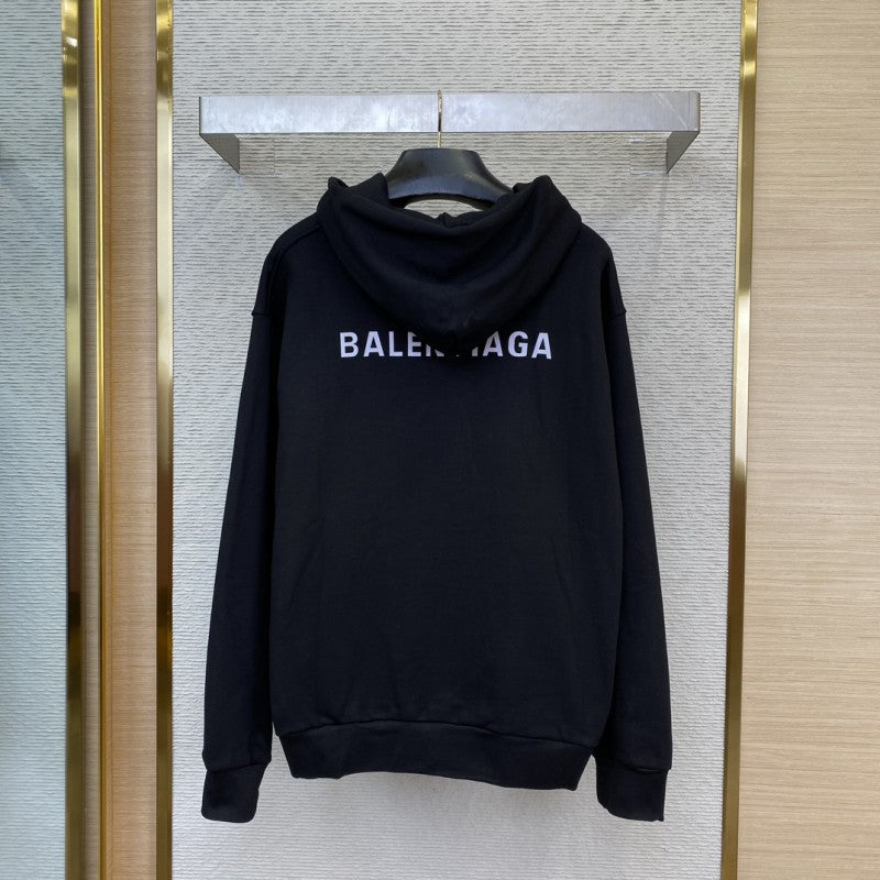 Balenci Reflective Letter Print Hoodie