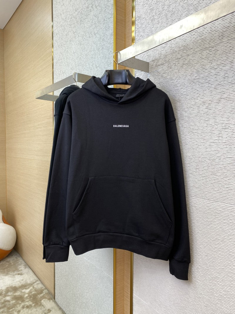 Balenci Reflective Letter Print Hoodie