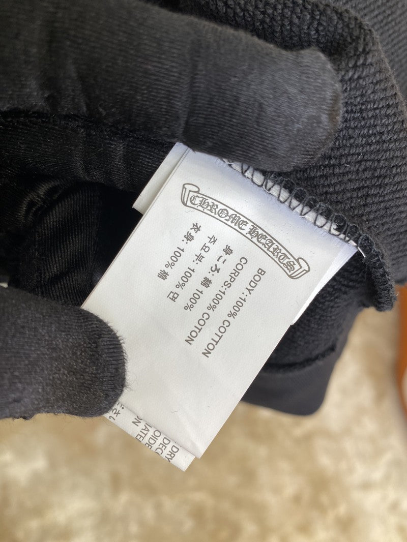 Embroidered Black and White Hoodie