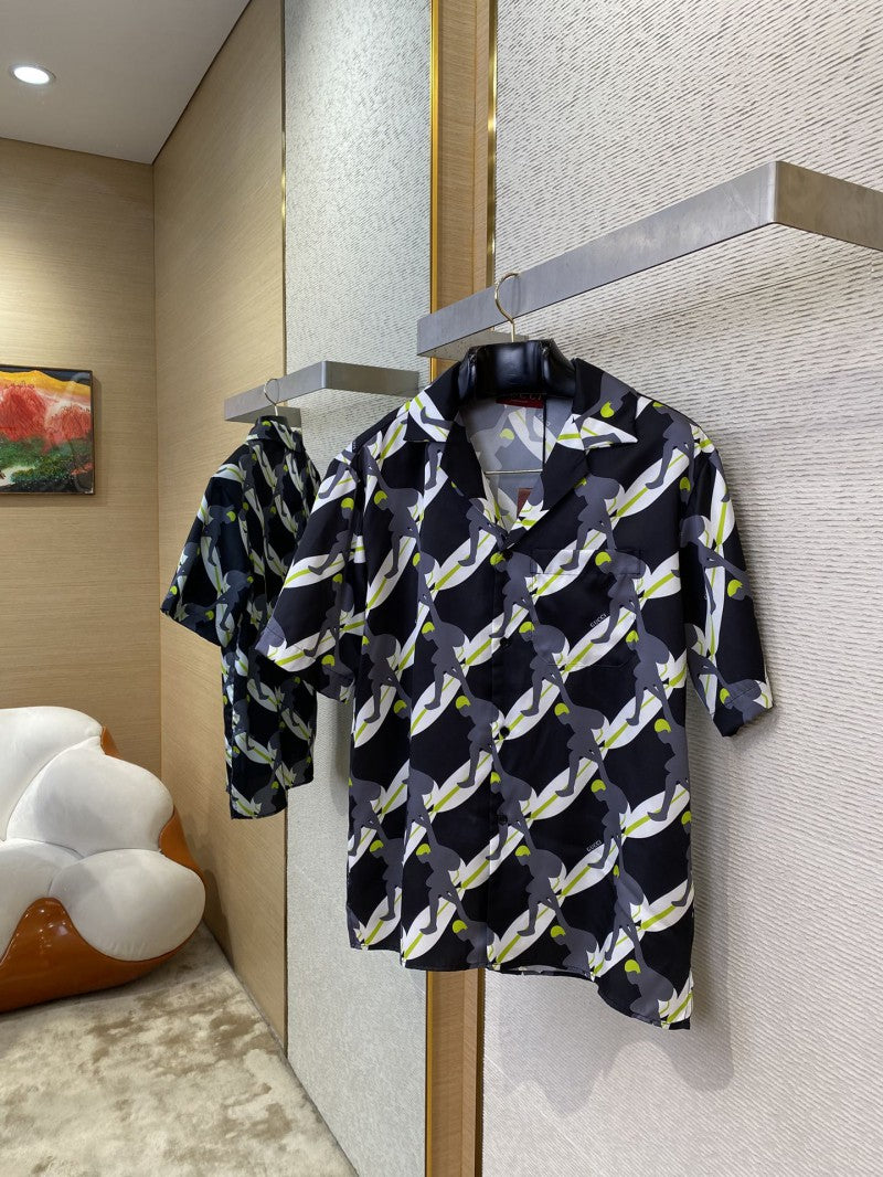 Surf Print Silk Shirt