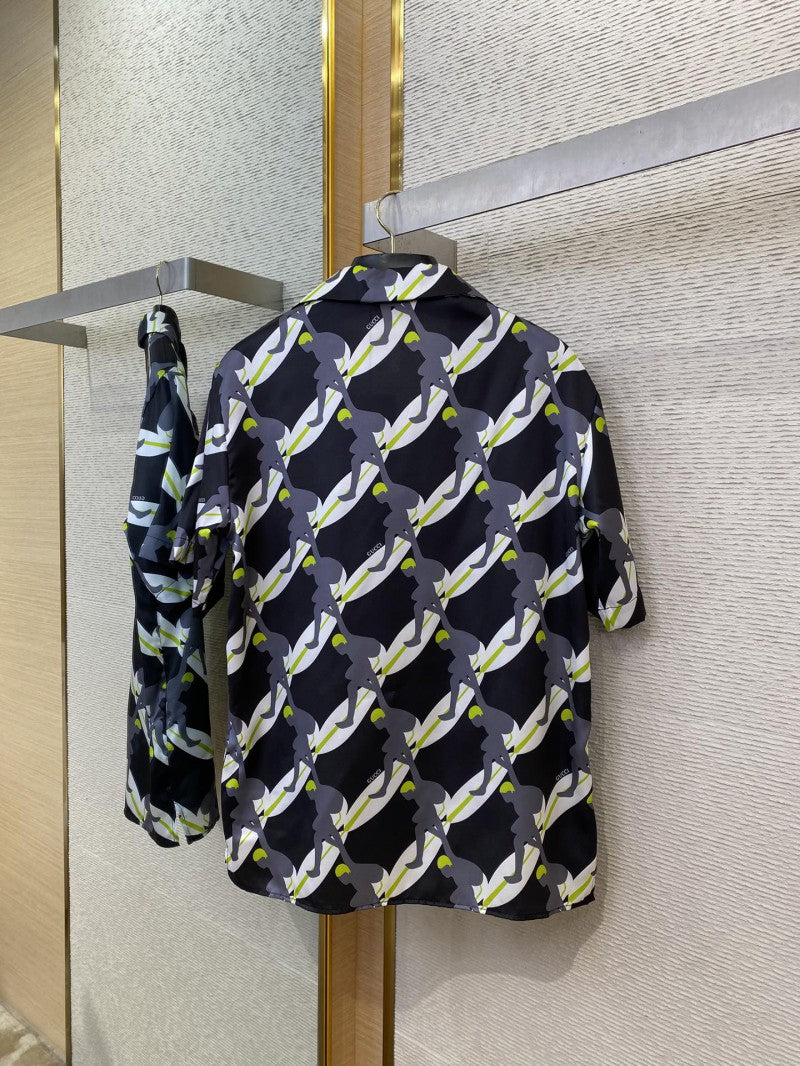 Surf Print Silk Shirt