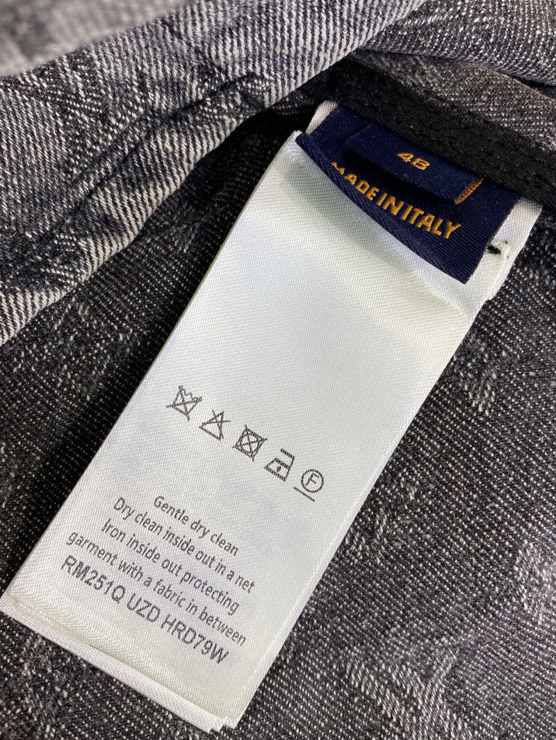 Washed Denim Shorts Grey