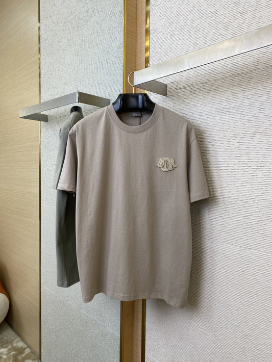 Embroidered Logo T-Shirt Brown