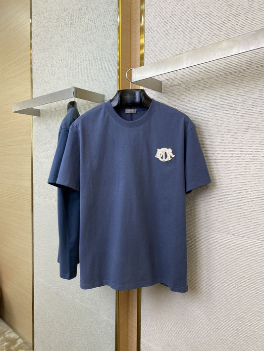 Embroidered Logo T-Shirt Navy