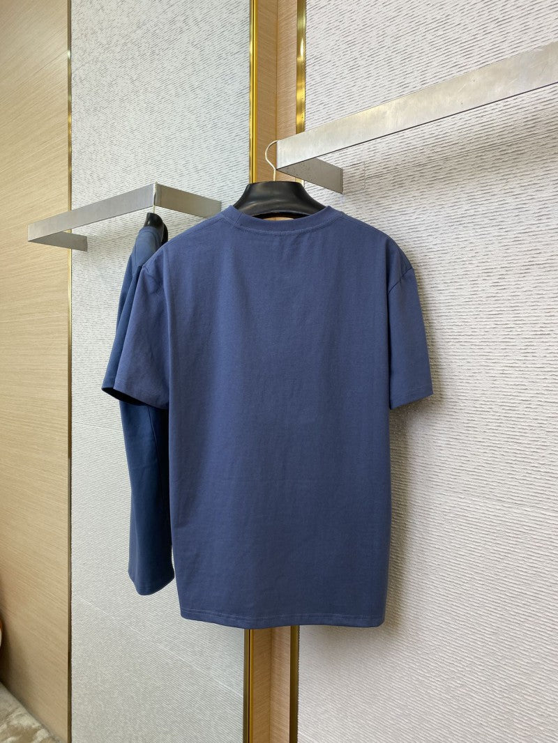 Embroidered Logo T-Shirt Navy