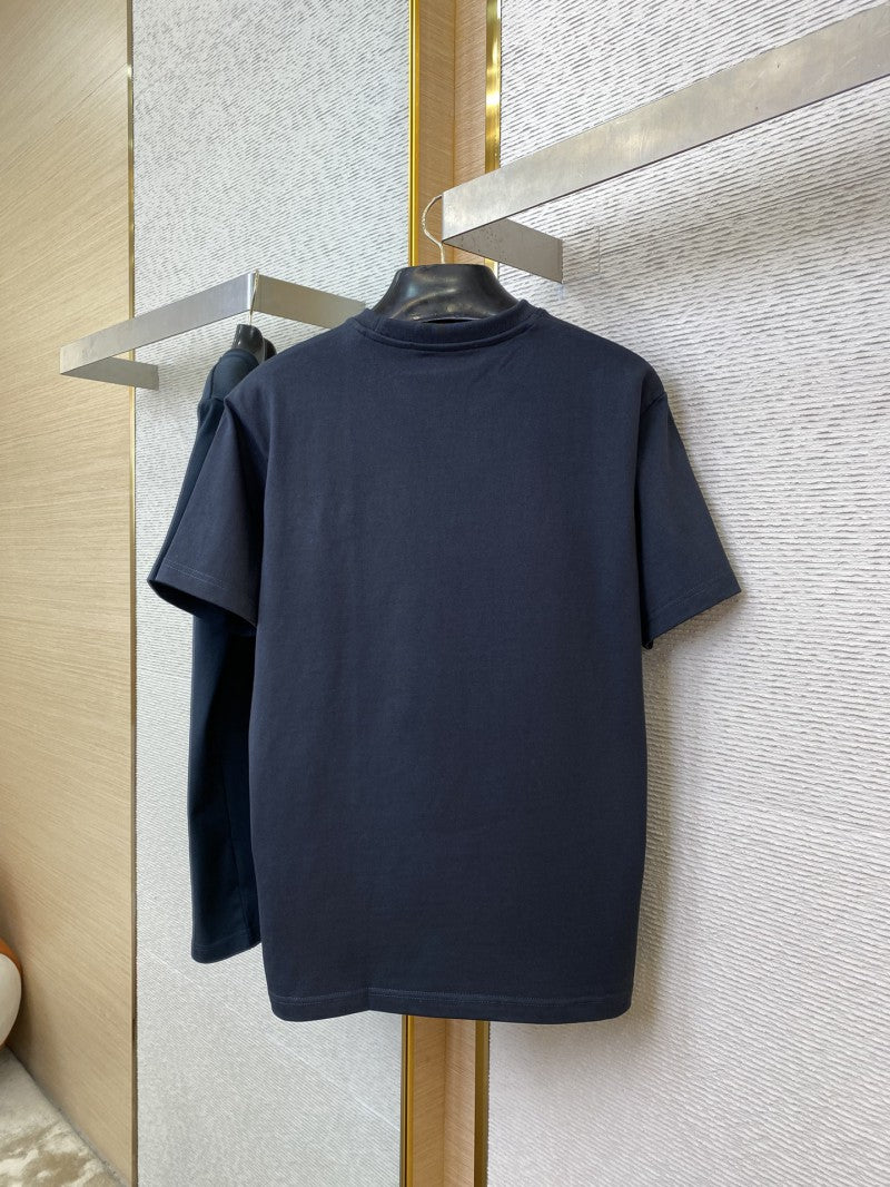 Snake Embroidery T-Shirt Navy