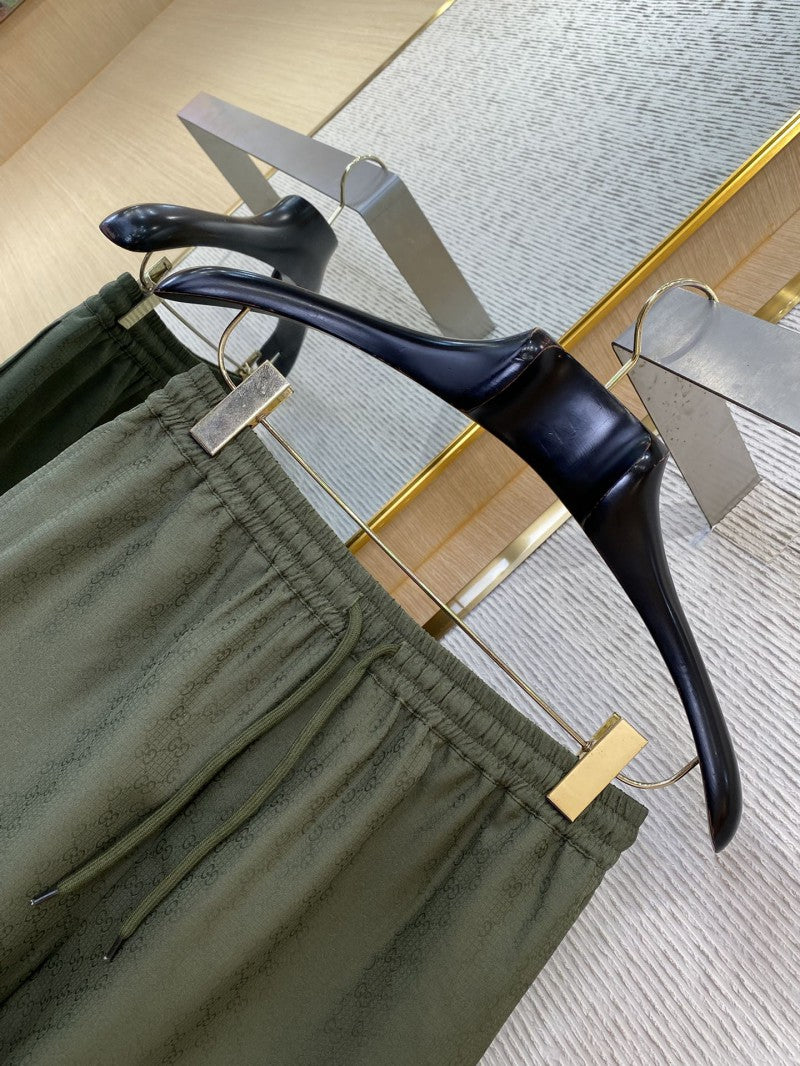 Jacquard Casual Khaki Shorts