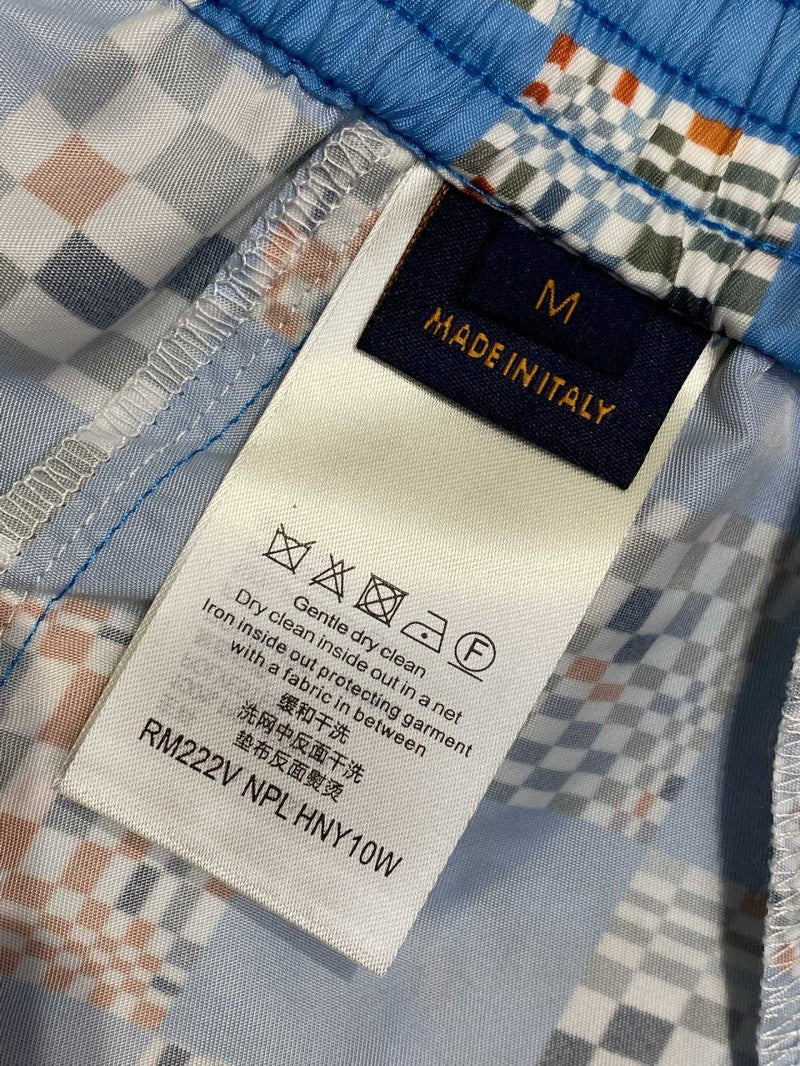 Chequered Shorts Blue