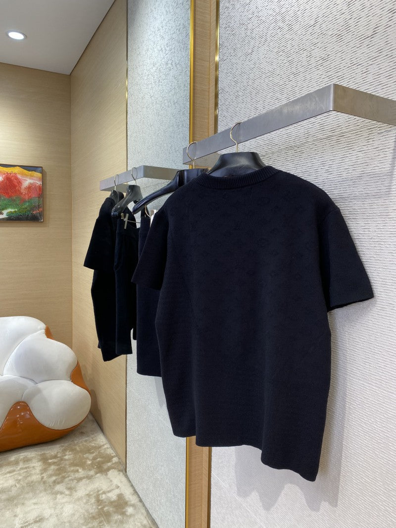 Jacquard T-Shirt Black