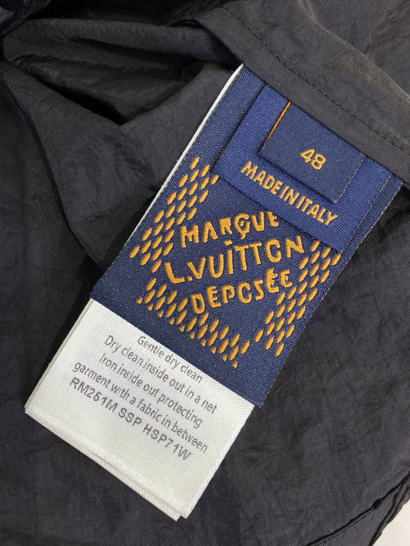 Full Print Flocked Shorts Black