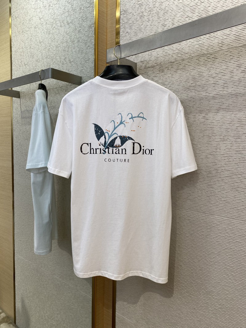 Suzuran Letter Print White T-Shirt
