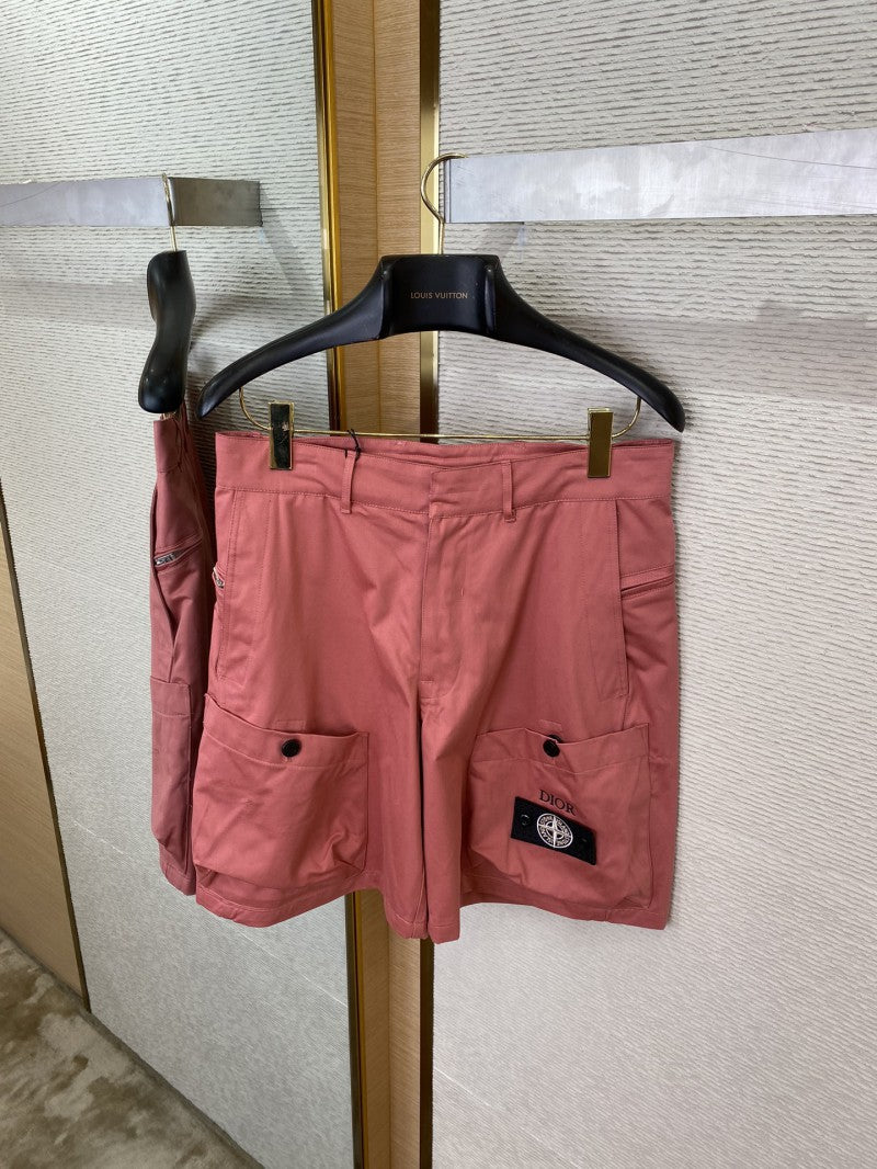 Burgundy Worker Shorts
