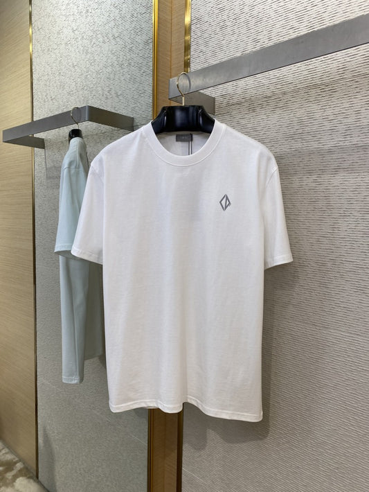 Reflective Letter Print T-Shirt White