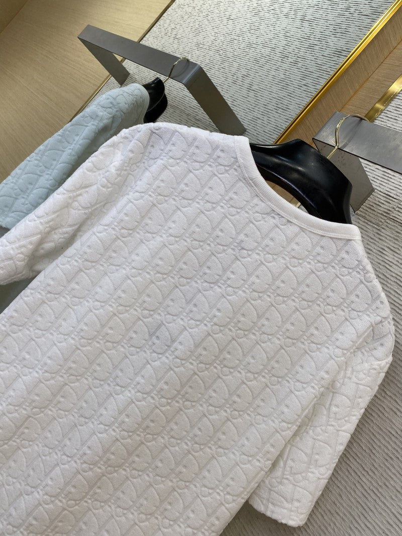Towel Jacquard T-Shirt White