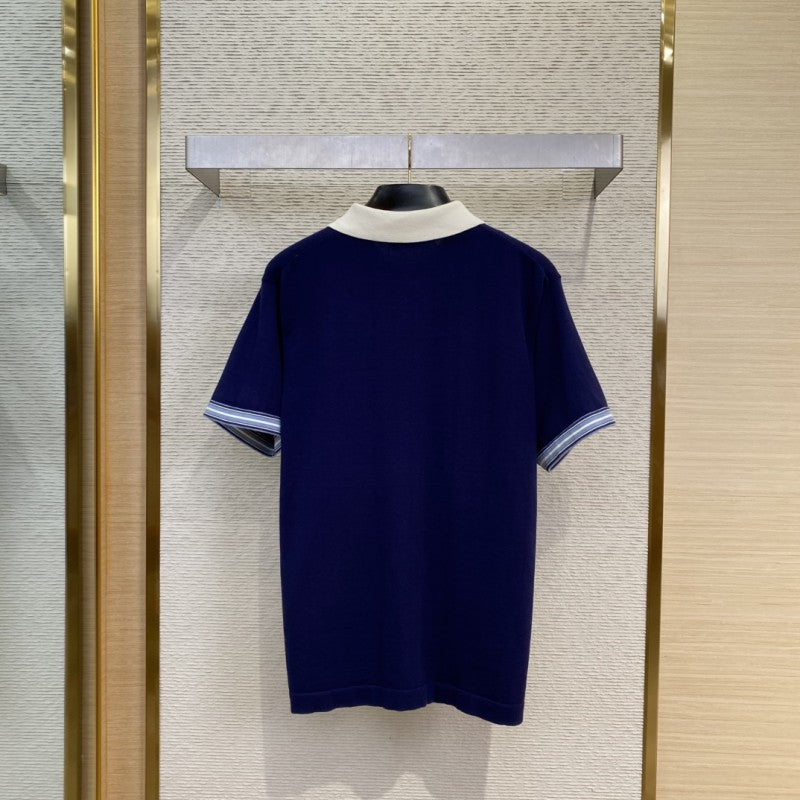 Orchid Embroidery Polo Shirt