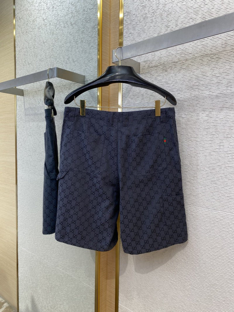 Jacquard Shorts Navy