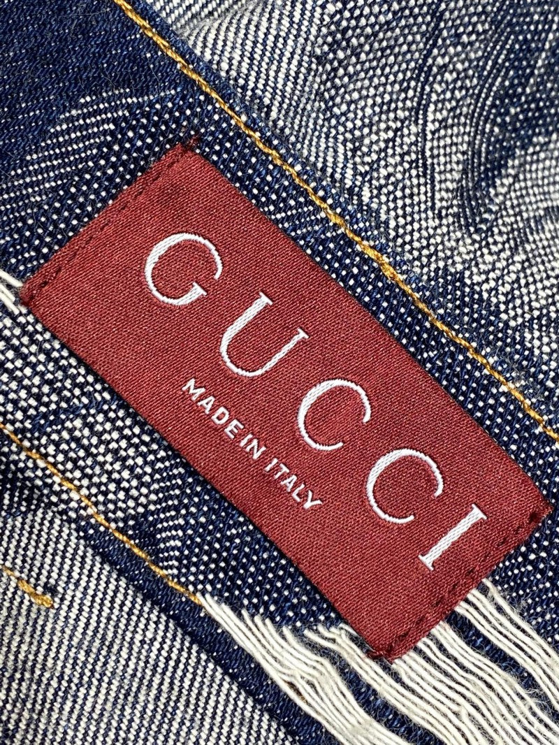 Jacquard Wash Denim Shorts