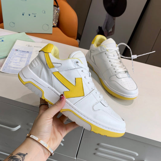 Off-White Yellow & White Out of Office