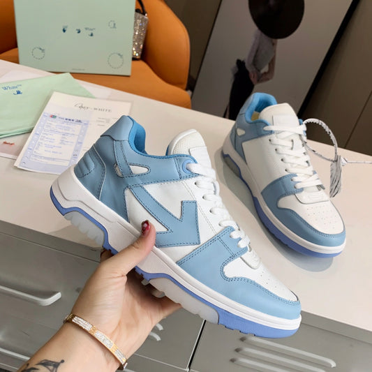 Off-White Blue & White Out Of Office