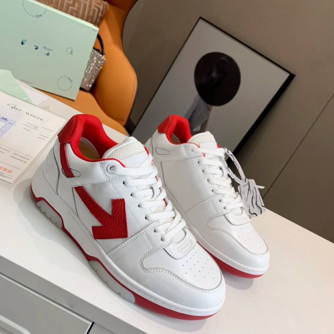 Off-White Red & White Out of Office