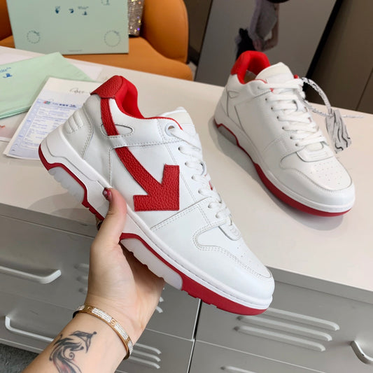 Off-White Red & White Out of Office