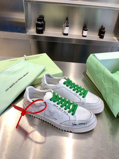 OFF-WHITE 2.0 Sneaker White (Green Laces)