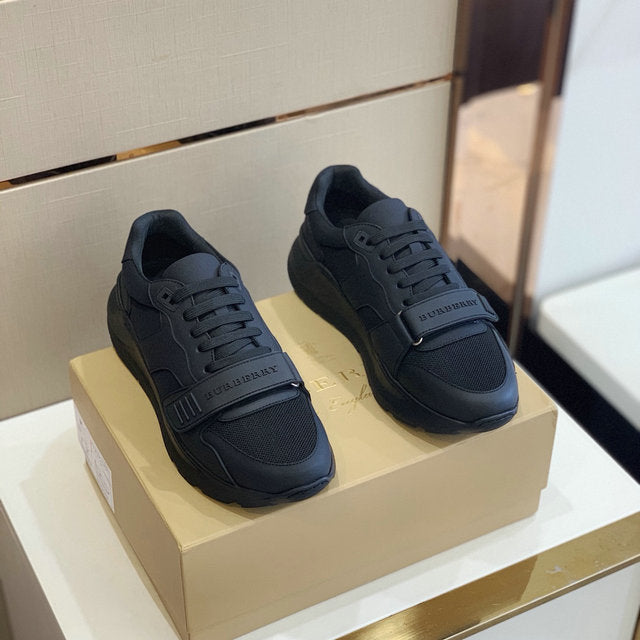 Burbrry Black Vintage Checked Sneakers