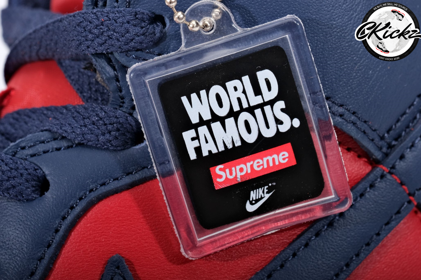 Supreme x NK SB Dunk High By Any Mean Navy