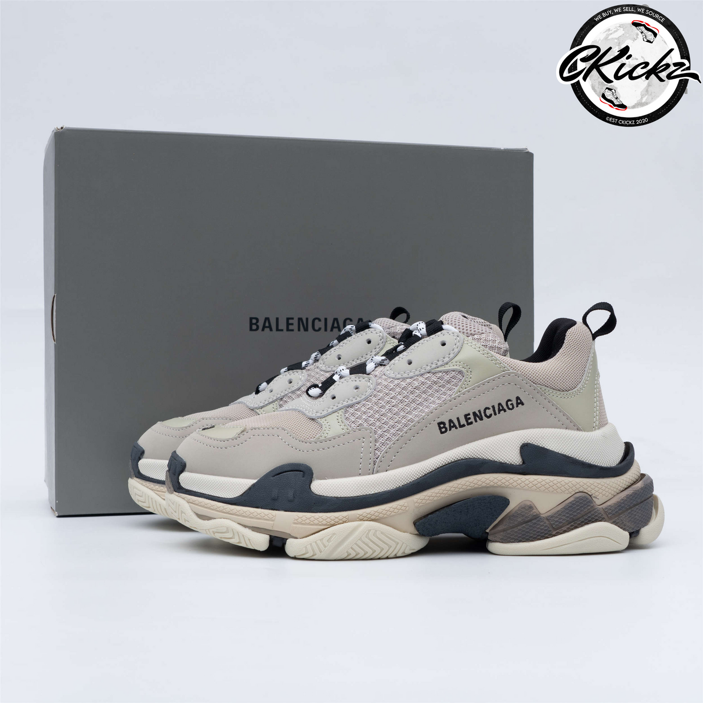 Balenci Triple S Beige